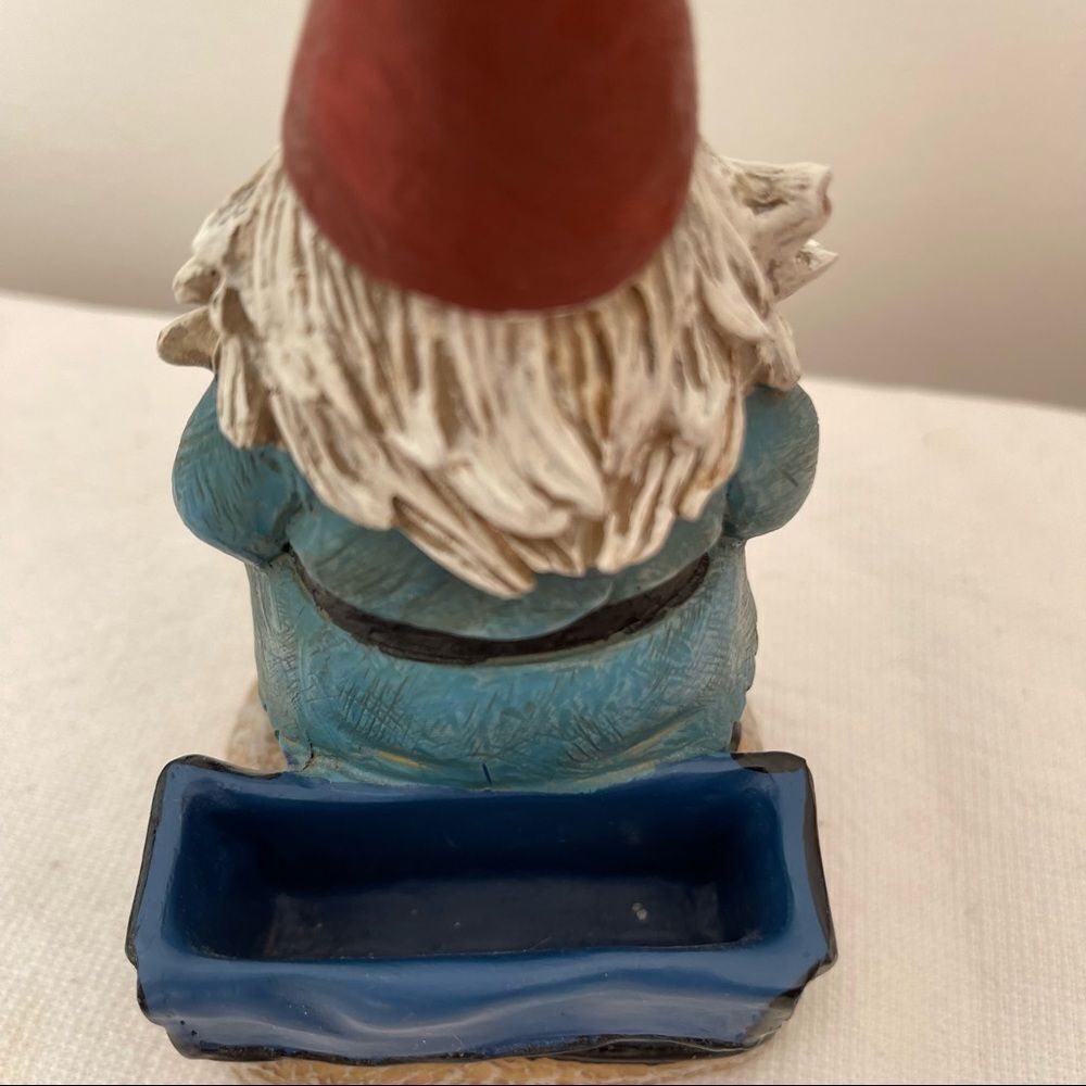 TRAVELOCITY The ROAMING GNOME Garden Yard Lawn Travel Buddy Statue Card Holder - Picture 5 of 10